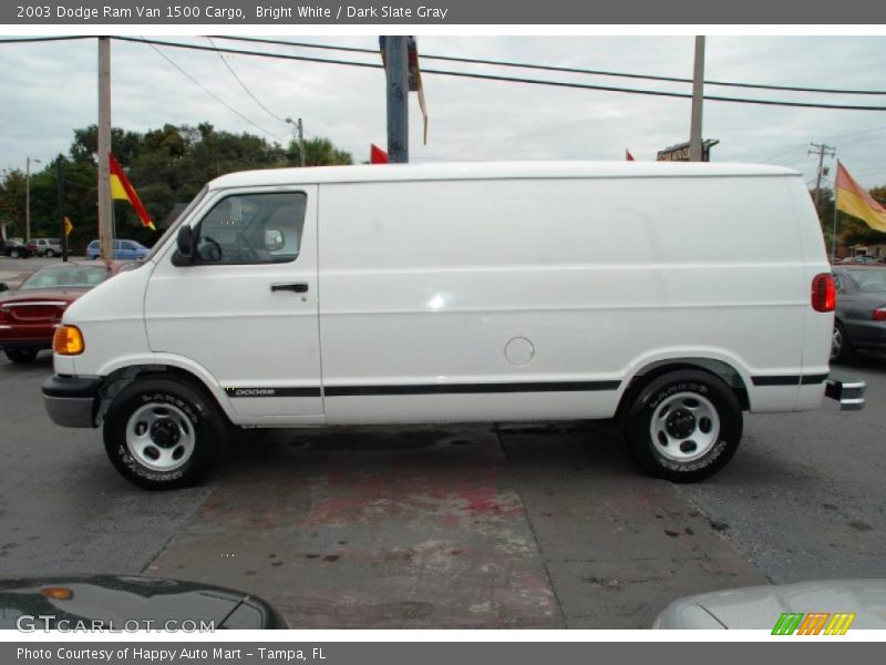 Bright White / Dark Slate Gray 2003 Dodge Ram Van 1500 Cargo