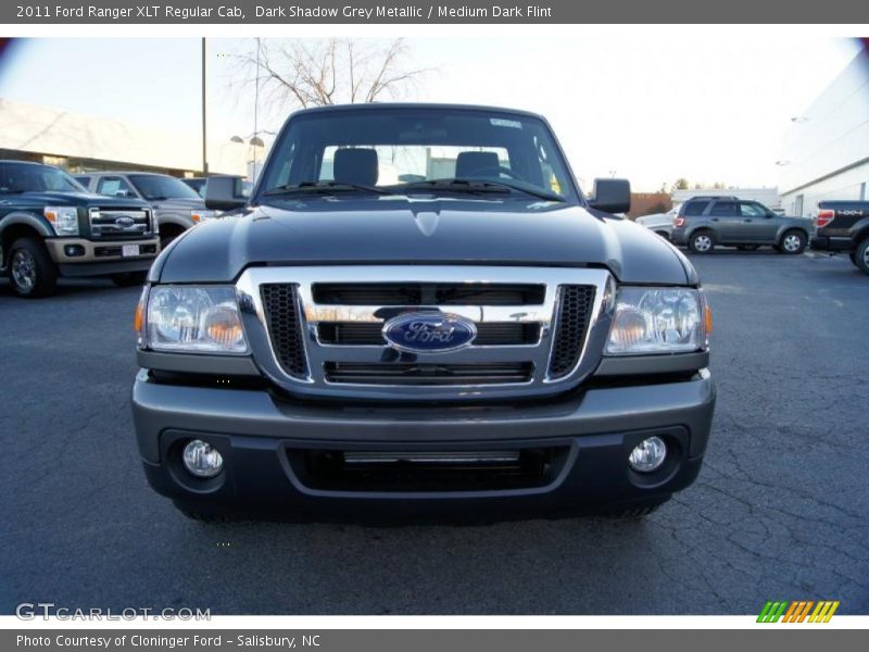 Dark Shadow Grey Metallic / Medium Dark Flint 2011 Ford Ranger XLT Regular Cab
