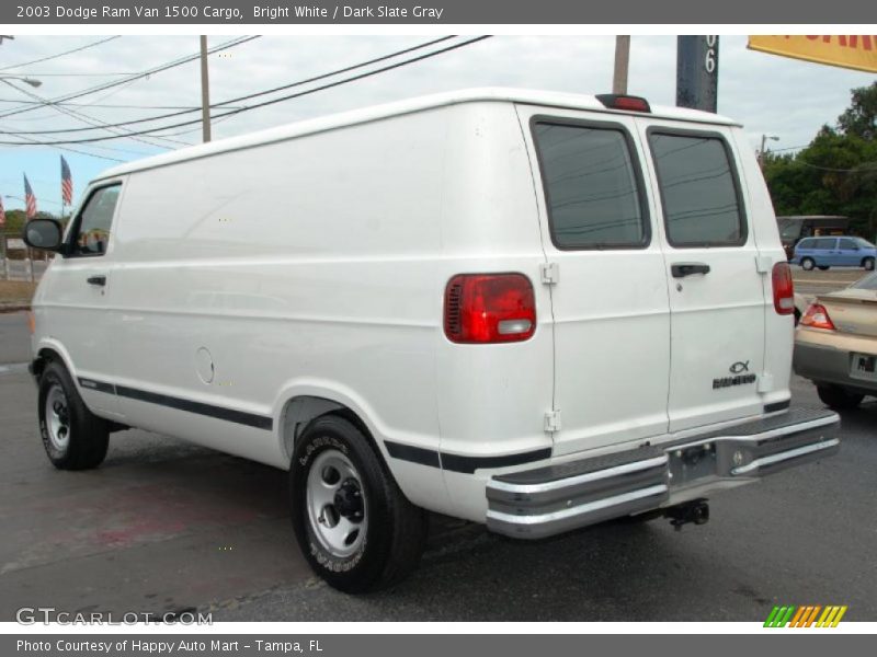 Bright White / Dark Slate Gray 2003 Dodge Ram Van 1500 Cargo