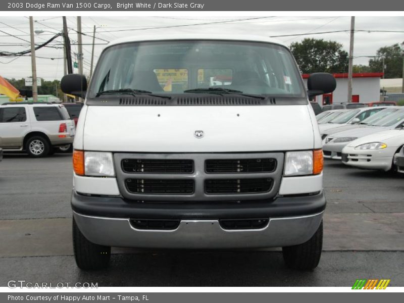 Bright White / Dark Slate Gray 2003 Dodge Ram Van 1500 Cargo