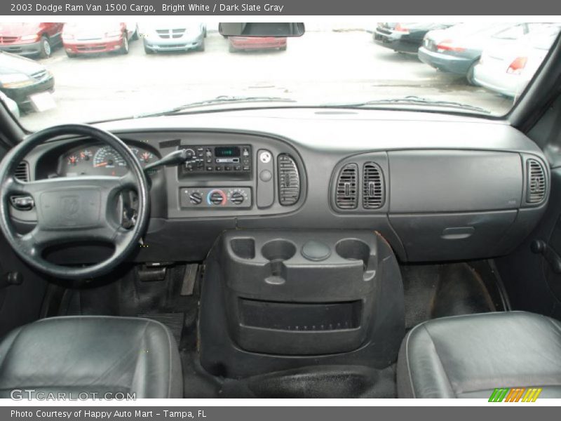 Bright White / Dark Slate Gray 2003 Dodge Ram Van 1500 Cargo