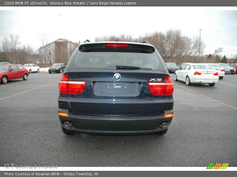 Monaco Blue Metallic / Sand Beige Nevada Leather 2009 BMW X5 xDrive30i