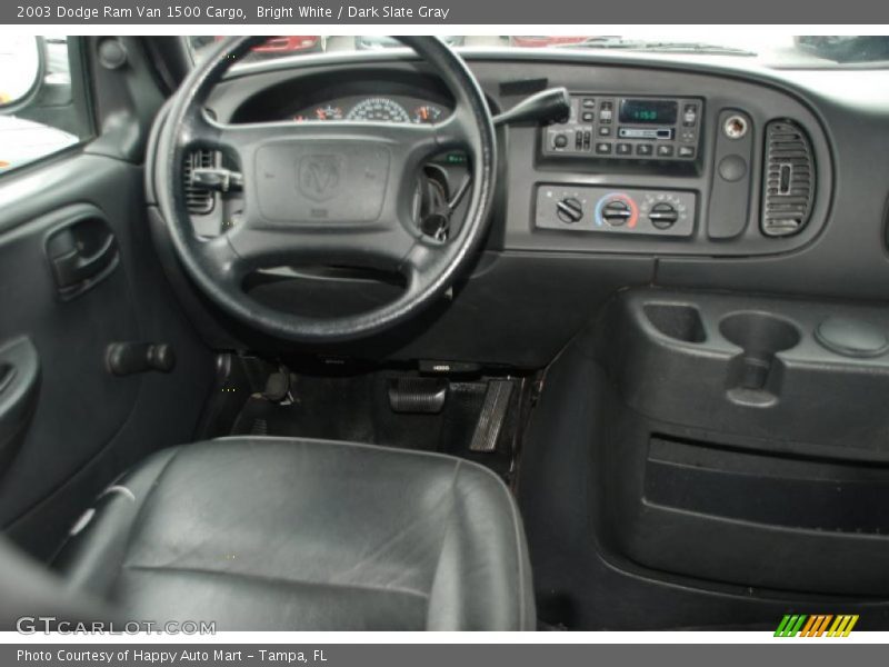 Bright White / Dark Slate Gray 2003 Dodge Ram Van 1500 Cargo