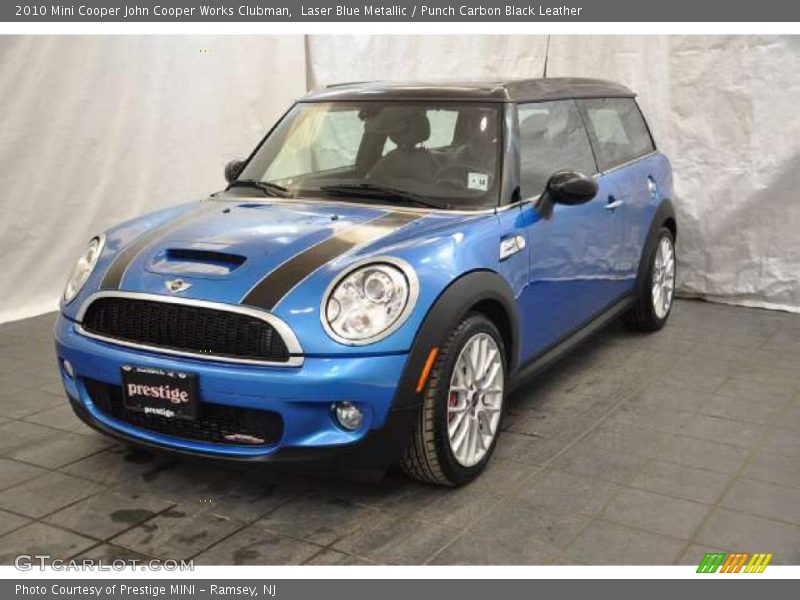 Laser Blue Metallic / Punch Carbon Black Leather 2010 Mini Cooper John Cooper Works Clubman