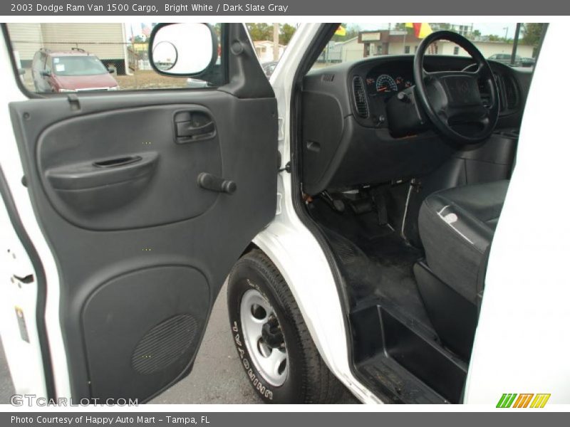 Bright White / Dark Slate Gray 2003 Dodge Ram Van 1500 Cargo