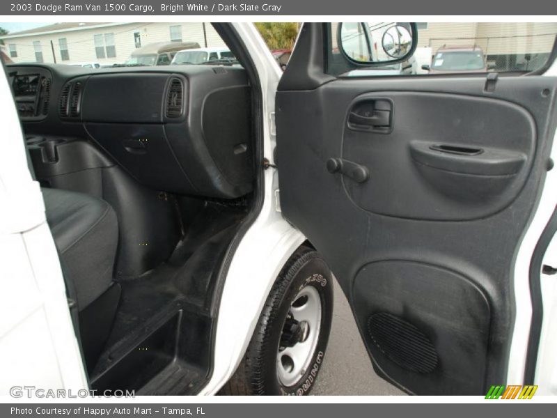 Bright White / Dark Slate Gray 2003 Dodge Ram Van 1500 Cargo