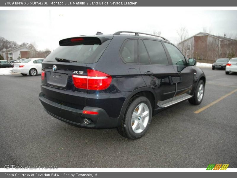 Monaco Blue Metallic / Sand Beige Nevada Leather 2009 BMW X5 xDrive30i