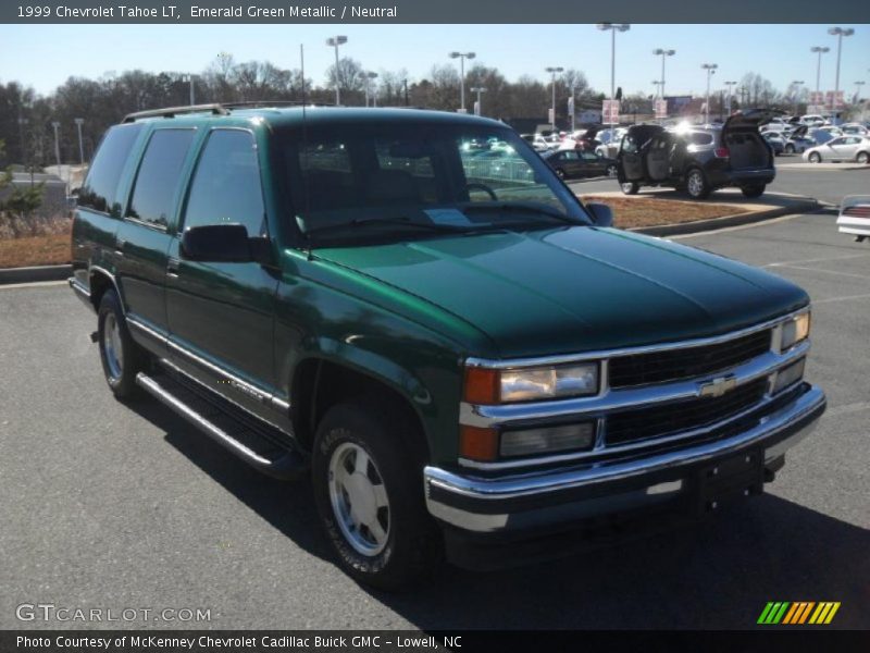 Emerald Green Metallic / Neutral 1999 Chevrolet Tahoe LT