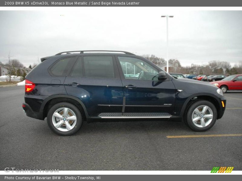 Monaco Blue Metallic / Sand Beige Nevada Leather 2009 BMW X5 xDrive30i
