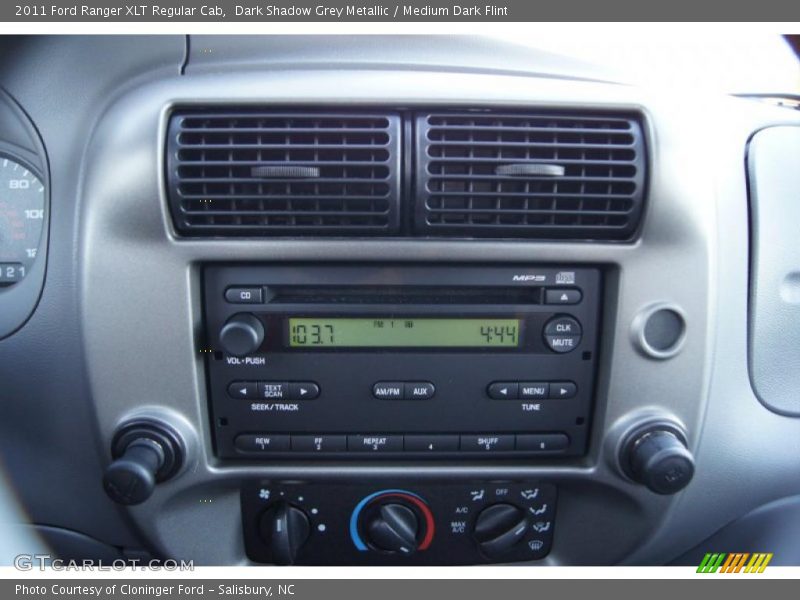 Dark Shadow Grey Metallic / Medium Dark Flint 2011 Ford Ranger XLT Regular Cab