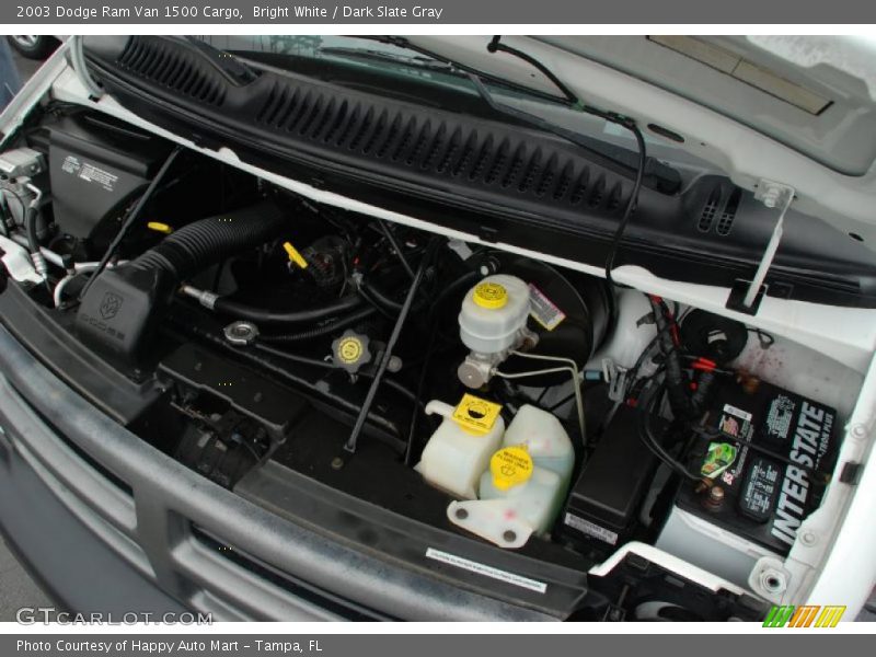 Bright White / Dark Slate Gray 2003 Dodge Ram Van 1500 Cargo
