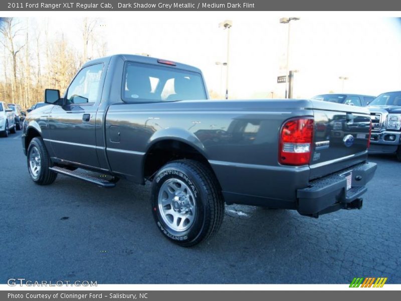 Dark Shadow Grey Metallic / Medium Dark Flint 2011 Ford Ranger XLT Regular Cab