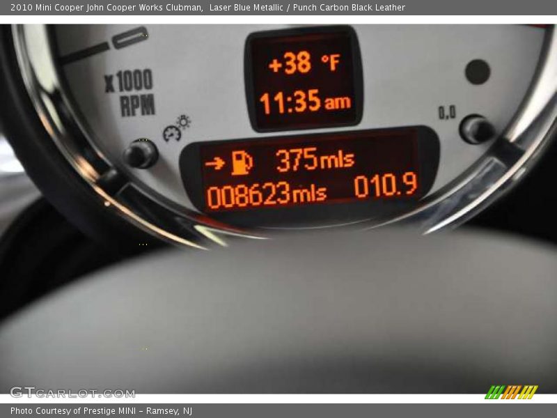 Laser Blue Metallic / Punch Carbon Black Leather 2010 Mini Cooper John Cooper Works Clubman