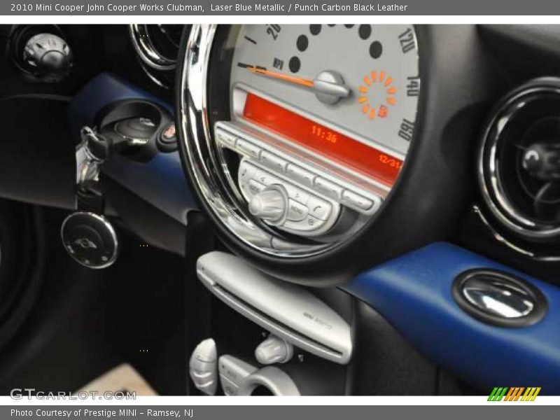 Laser Blue Metallic / Punch Carbon Black Leather 2010 Mini Cooper John Cooper Works Clubman