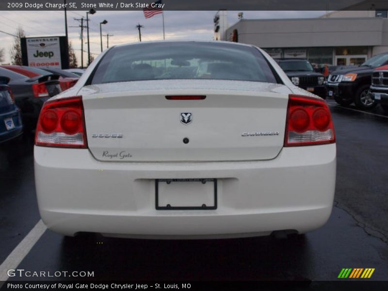 Stone White / Dark Slate Gray 2009 Dodge Charger SE