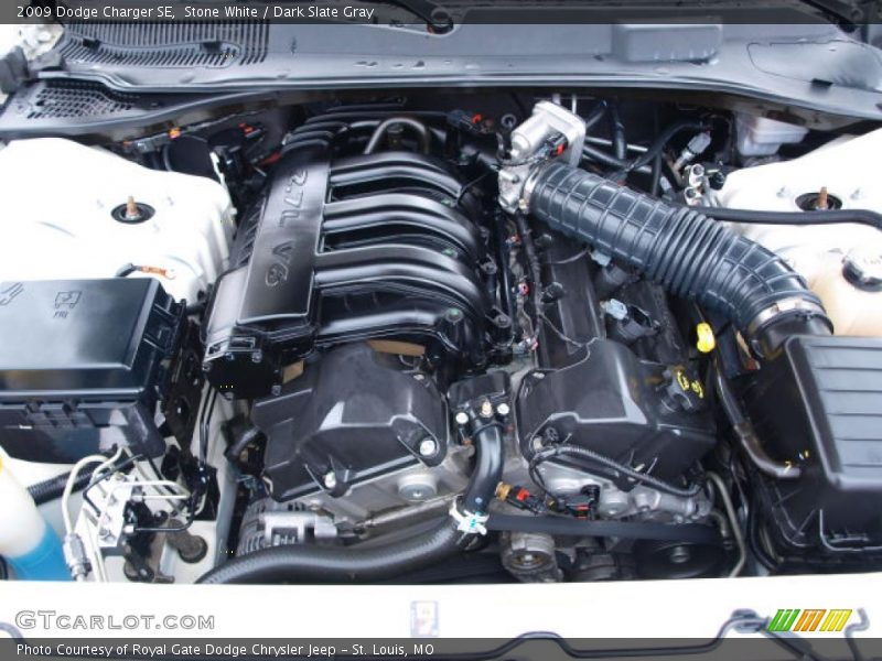 Stone White / Dark Slate Gray 2009 Dodge Charger SE