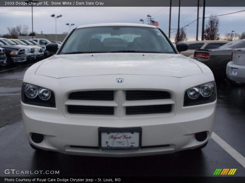 Stone White / Dark Slate Gray 2009 Dodge Charger SE