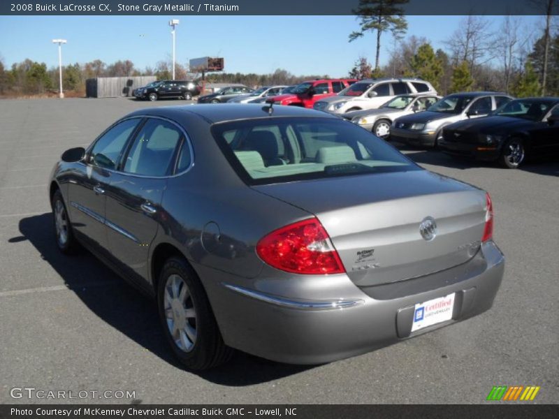 Stone Gray Metallic / Titanium 2008 Buick LaCrosse CX