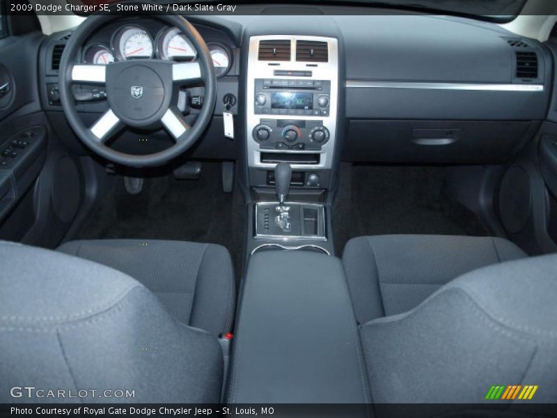 Stone White / Dark Slate Gray 2009 Dodge Charger SE