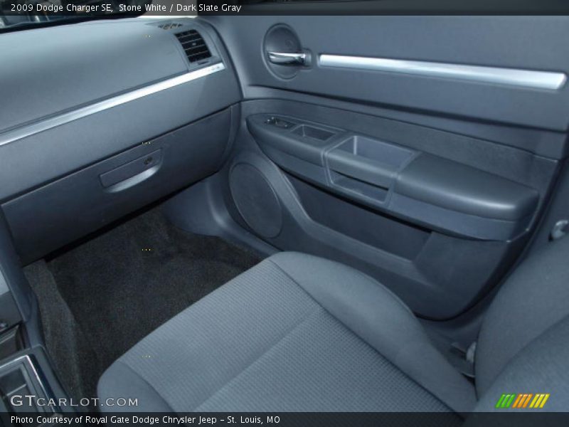 Stone White / Dark Slate Gray 2009 Dodge Charger SE