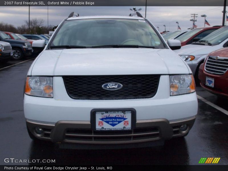 Oxford White / Pebble Beige 2007 Ford Freestyle SEL