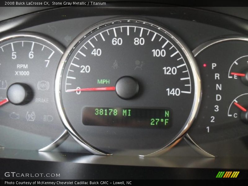 Stone Gray Metallic / Titanium 2008 Buick LaCrosse CX