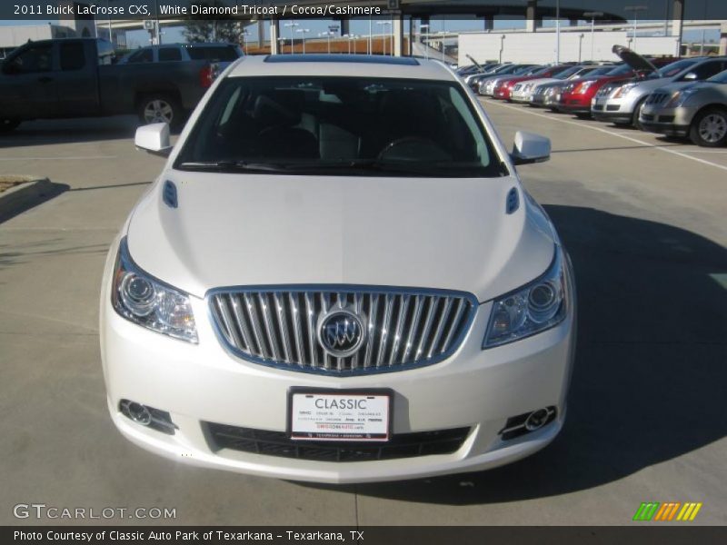 White Diamond Tricoat / Cocoa/Cashmere 2011 Buick LaCrosse CXS