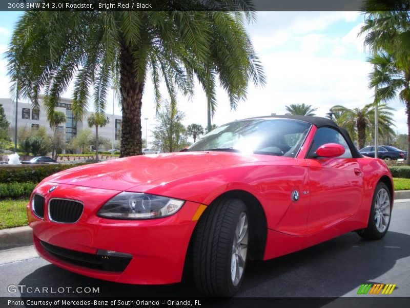 Bright Red / Black 2008 BMW Z4 3.0i Roadster