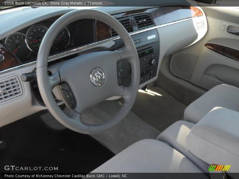Stone Gray Metallic / Titanium 2008 Buick LaCrosse CX