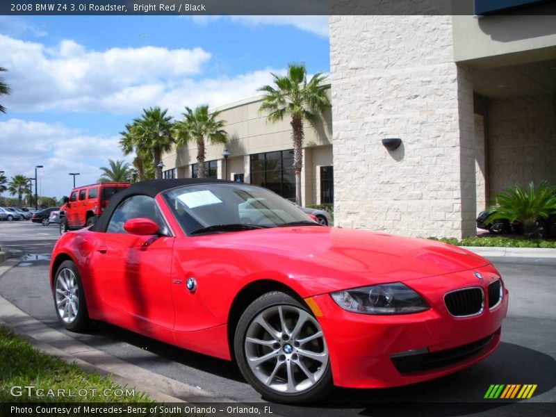 Bright Red / Black 2008 BMW Z4 3.0i Roadster