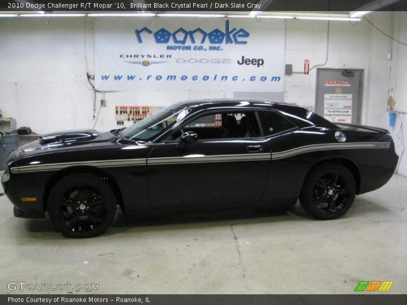 Brilliant Black Crystal Pearl / Dark Slate Gray 2010 Dodge Challenger R/T Mopar '10