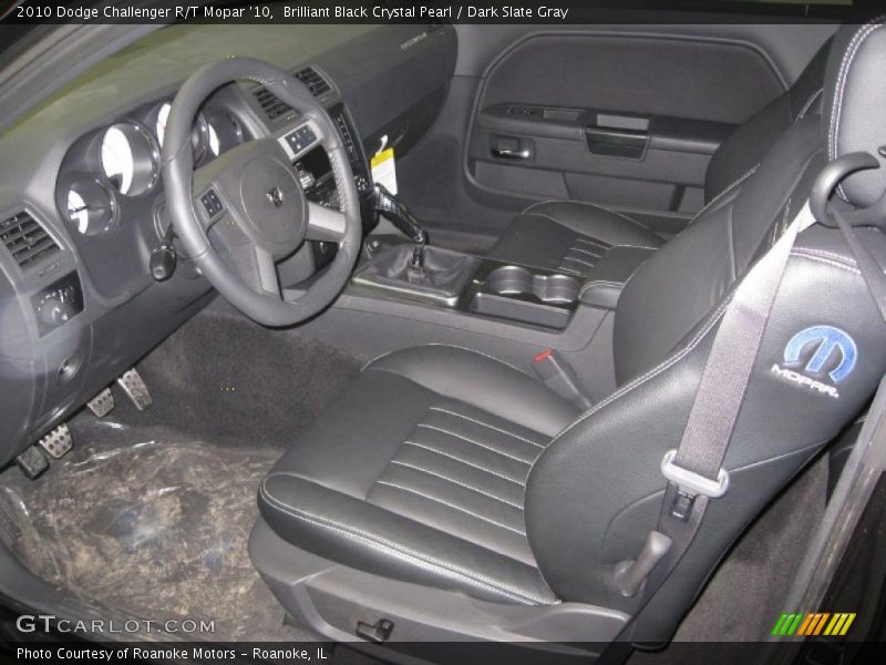 Brilliant Black Crystal Pearl / Dark Slate Gray 2010 Dodge Challenger R/T Mopar '10