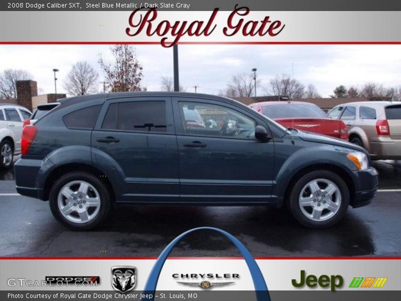 Steel Blue Metallic / Dark Slate Gray 2008 Dodge Caliber SXT