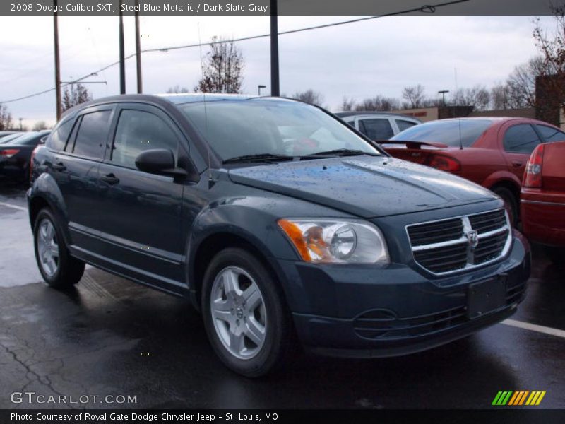 Steel Blue Metallic / Dark Slate Gray 2008 Dodge Caliber SXT