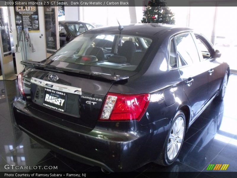 Dark Gray Metallic / Carbon Black 2009 Subaru Impreza 2.5 GT Sedan