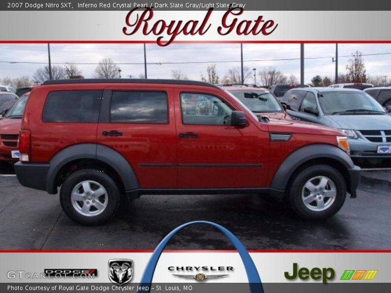 Inferno Red Crystal Pearl / Dark Slate Gray/Light Slate Gray 2007 Dodge Nitro SXT