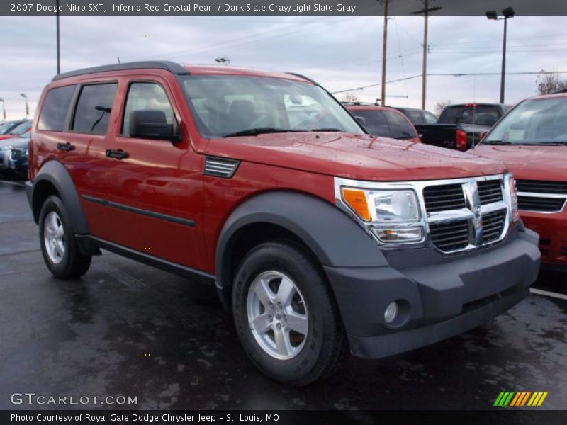Inferno Red Crystal Pearl / Dark Slate Gray/Light Slate Gray 2007 Dodge Nitro SXT