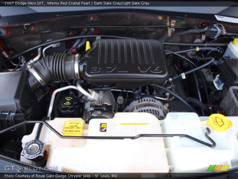 Inferno Red Crystal Pearl / Dark Slate Gray/Light Slate Gray 2007 Dodge Nitro SXT