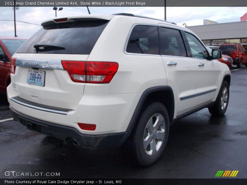 Stone White / Black/Light Frost Beige 2011 Jeep Grand Cherokee Limited 4x4