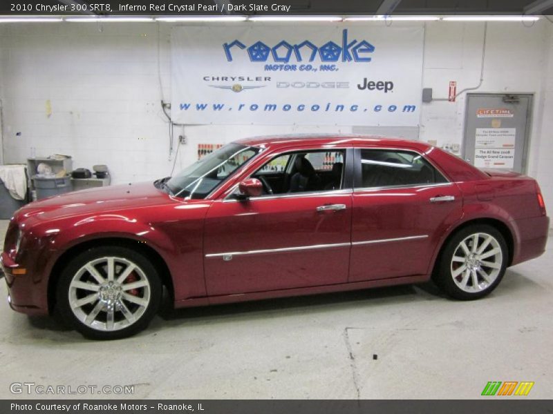 Inferno Red Crystal Pearl / Dark Slate Gray 2010 Chrysler 300 SRT8