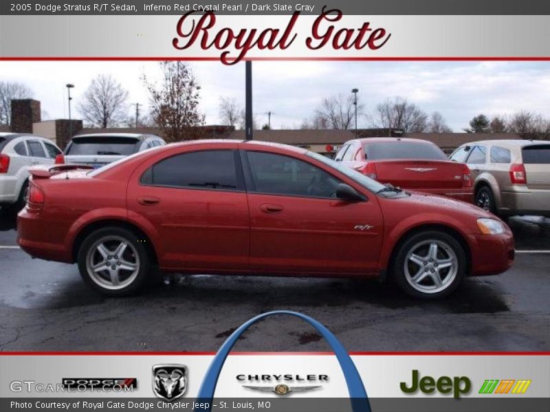 Inferno Red Crystal Pearl / Dark Slate Gray 2005 Dodge Stratus R/T Sedan
