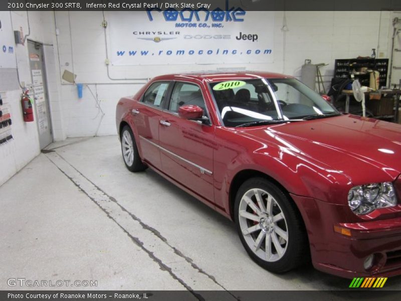 Inferno Red Crystal Pearl / Dark Slate Gray 2010 Chrysler 300 SRT8