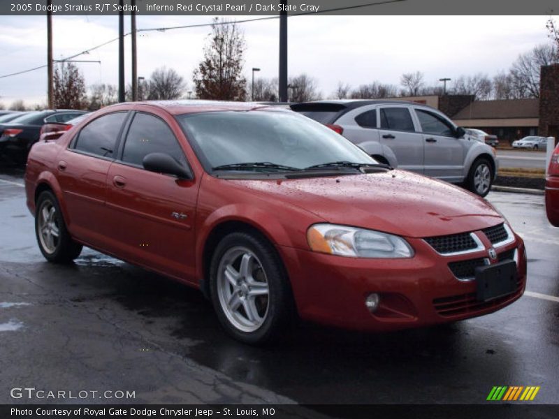 Inferno Red Crystal Pearl / Dark Slate Gray 2005 Dodge Stratus R/T Sedan