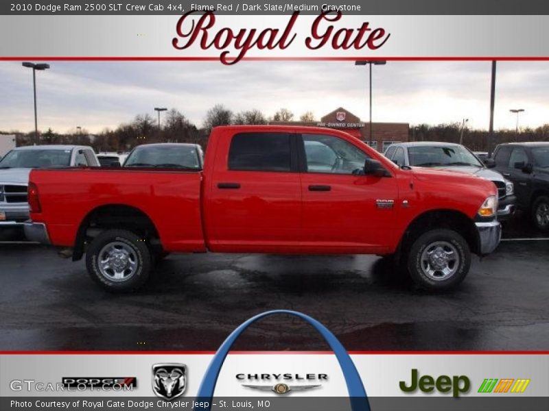 Flame Red / Dark Slate/Medium Graystone 2010 Dodge Ram 2500 SLT Crew Cab 4x4