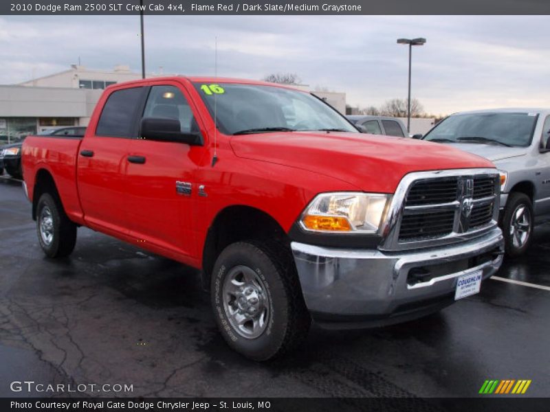 Flame Red / Dark Slate/Medium Graystone 2010 Dodge Ram 2500 SLT Crew Cab 4x4