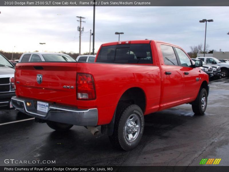 Flame Red / Dark Slate/Medium Graystone 2010 Dodge Ram 2500 SLT Crew Cab 4x4