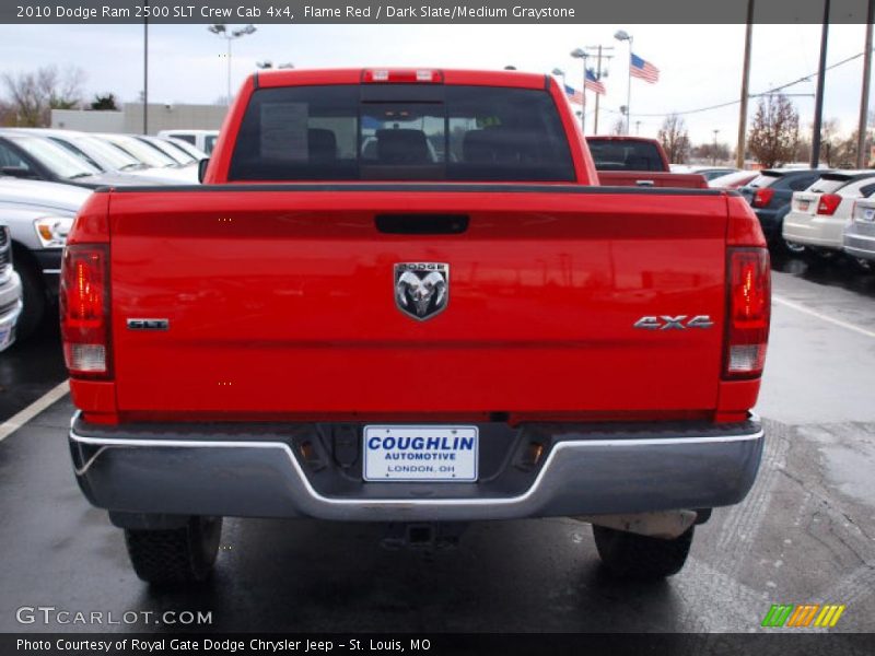 Flame Red / Dark Slate/Medium Graystone 2010 Dodge Ram 2500 SLT Crew Cab 4x4