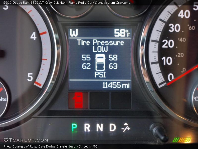 Flame Red / Dark Slate/Medium Graystone 2010 Dodge Ram 2500 SLT Crew Cab 4x4