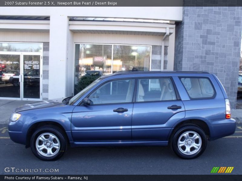 Newport Blue Pearl / Desert Beige 2007 Subaru Forester 2.5 X