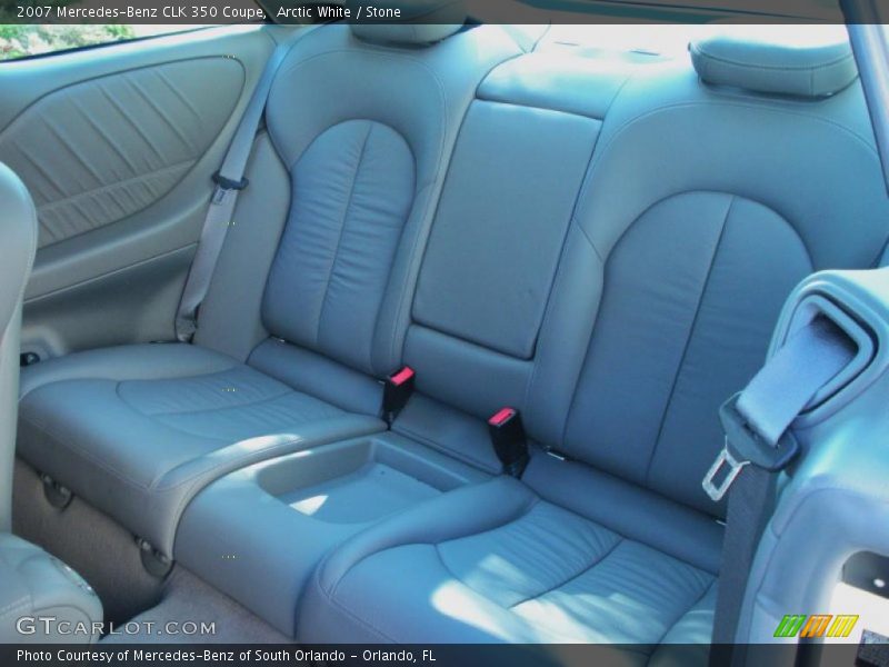 Arctic White / Stone 2007 Mercedes-Benz CLK 350 Coupe